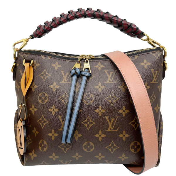 LOUIS VUITTON Beaubourg Mini Monogram Canvas Hobo Bag Bordeaux