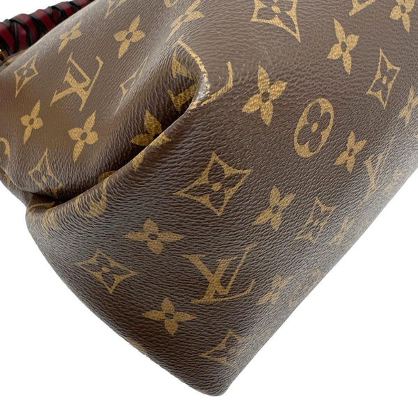 LOUIS VUITTON Beaubourg Mini Monogram Canvas Hobo Bag Bordeaux
