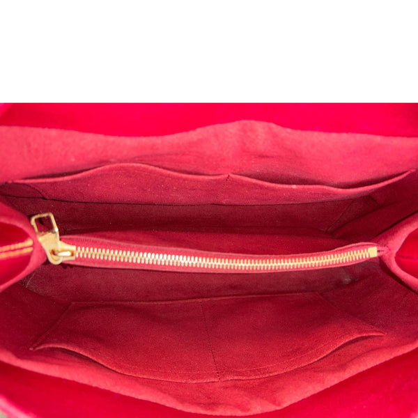 LOUIS VUITTON Olympe Monogram Canvas Satchel Shoulder Bag Bordeaux