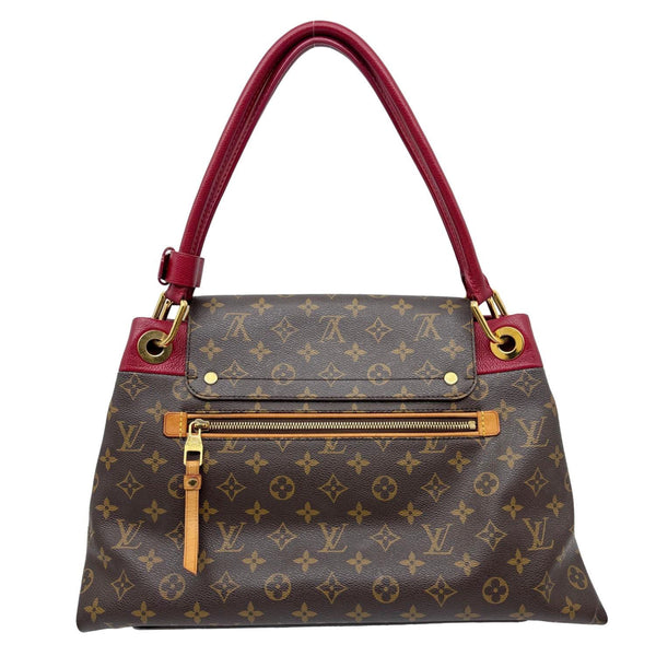LOUIS VUITTON Olympe Monogram Canvas Satchel Shoulder Bag Bordeaux