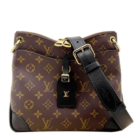 LOUIS VUITTON Odeon NM PM Monogram Canvas Shoulder Bag Brown