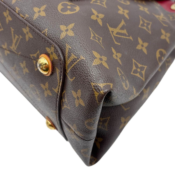 LOUIS VUITTON Olympe Monogram Canvas Satchel Shoulder Bag Bordeaux