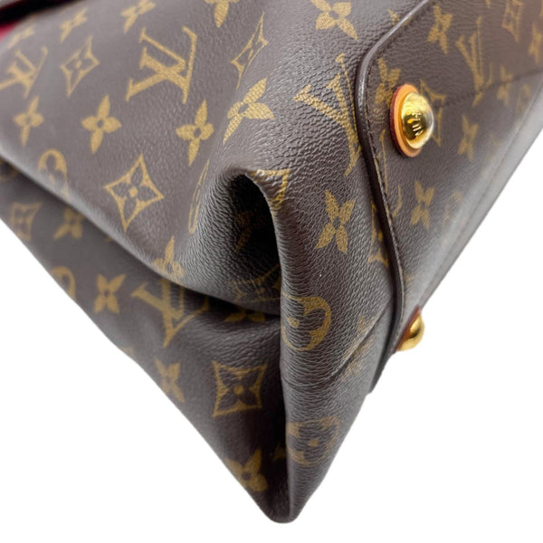 LOUIS VUITTON Olympe Monogram Canvas Satchel Shoulder Bag Bordeaux