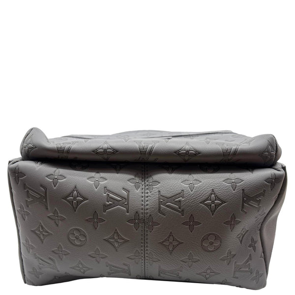 LOUIS VUITTON Discovery PM Calfskin Monogram Shadow Backpack Bag Grey