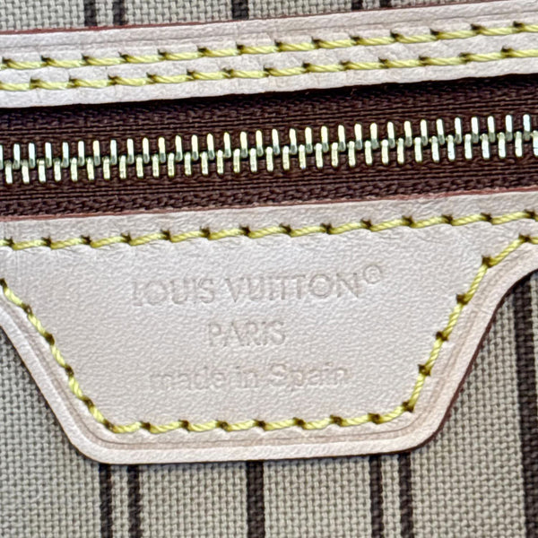 LOUIS VUITTON Neverfull MM NM Monogram Canvas Tote Bag Brown
