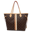 LOUIS VUITTON Neverfull MM NM Monogram Canvas Tote Bag Brown