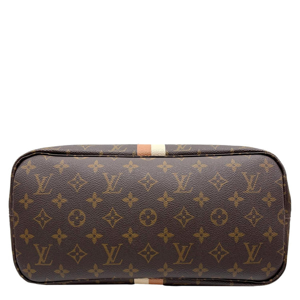 LOUIS VUITTON Neverfull MM NM Monogram Canvas Tote Bag Brown