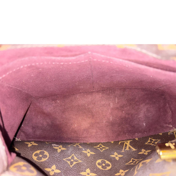 LOUIS VUITTON Montaigne BB Monogram Canvas Satchel Bag Brown