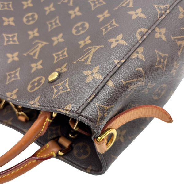 LOUIS VUITTON Montaigne BB Monogram Canvas Satchel Bag Brown
