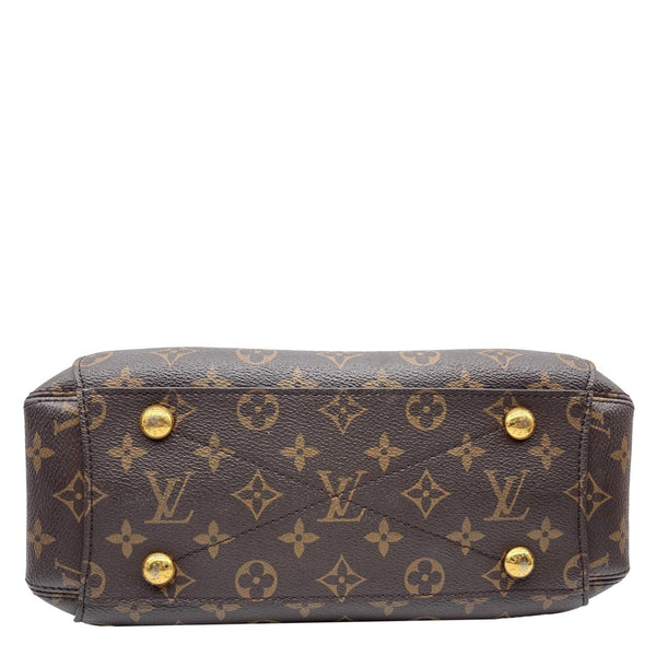 LOUIS VUITTON Montaigne BB Monogram Canvas Satchel Bag Brown