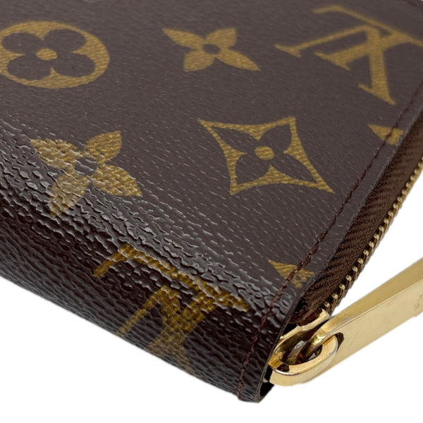 LOUIS VUITTON Monogram Canvas Zippy Wallet Brown