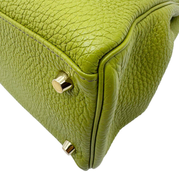 HERMES Kelly 35 Togo Leather Satchel Shoulder Bag Vert Anis