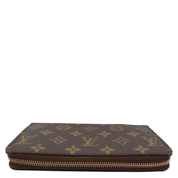 LOUIS VUITTON Monogram Canvas Zippy Wallet Brown