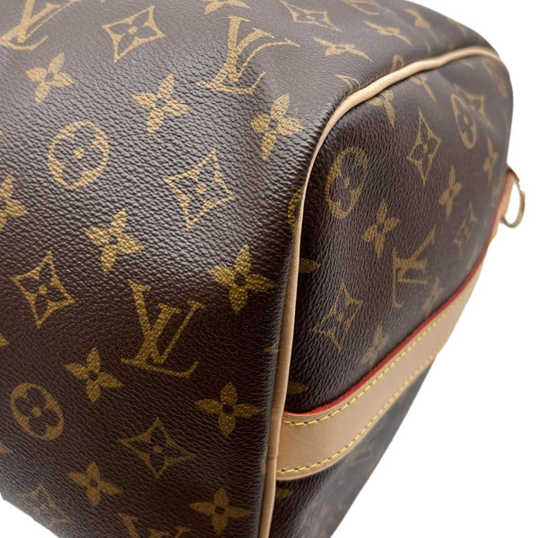 LOUIS VUITTON Keepall 45 Bandouliere Monogram Canvas Travel Bag Brown