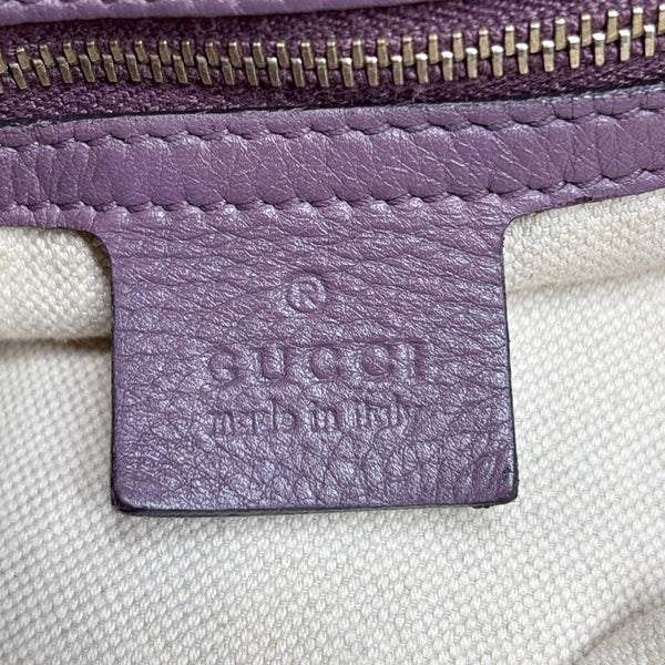 GUCCI Miss GG Leather Shoulder Hobo Bag Purple 326514