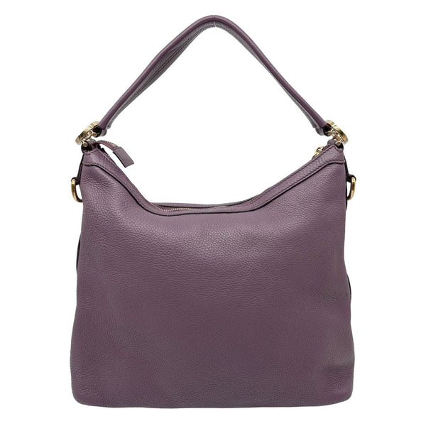 GUCCI Miss GG Leather Shoulder Hobo Bag Purple 326514