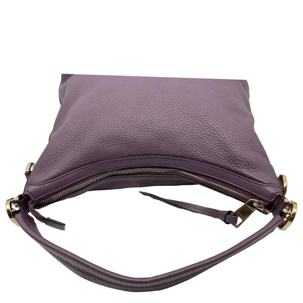 GUCCI Miss GG Leather Shoulder Hobo Bag Purple 326514