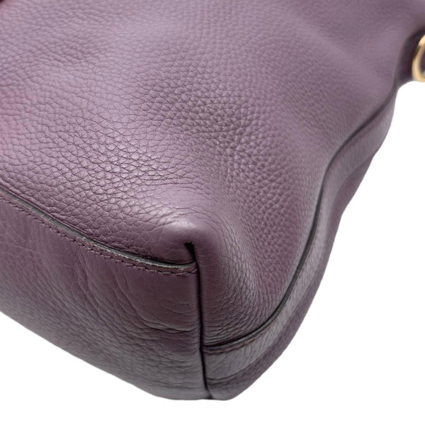 GUCCI Miss GG Leather Shoulder Hobo Bag Purple 326514
