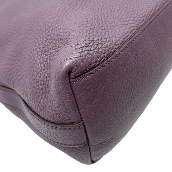 GUCCI Miss GG Leather Shoulder Hobo Bag Purple 326514