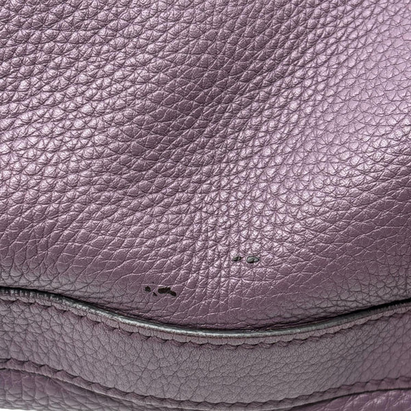 GUCCI Miss GG Leather Shoulder Hobo Bag Purple 326514