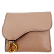 CHRISTIAN DIOR Saddle Lotus Leather Wallet Tan