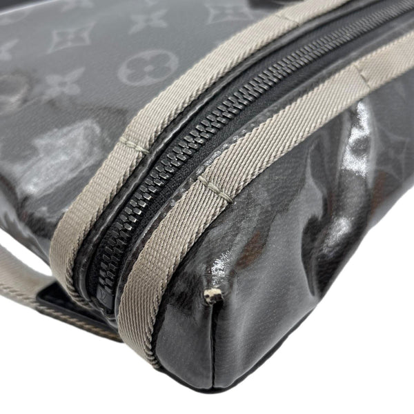 LOUIS VUITTON Messenger PM Monogram Eclipse Glaze Canvas Crossbody Bag Black