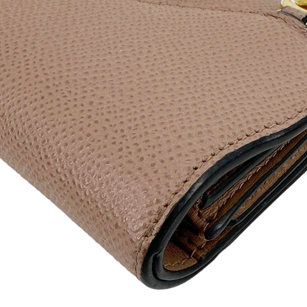 CHRISTIAN DIOR Saddle Lotus Leather Wallet Tan