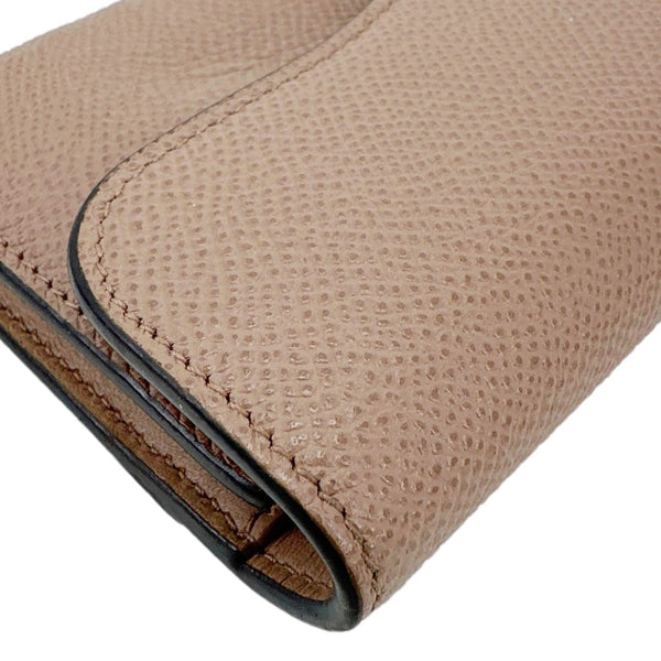 CHRISTIAN DIOR Saddle Lotus Leather Wallet Tan