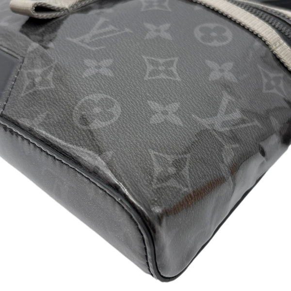 LOUIS VUITTON Messenger PM Monogram Eclipse Glaze Canvas Crossbody Bag Black