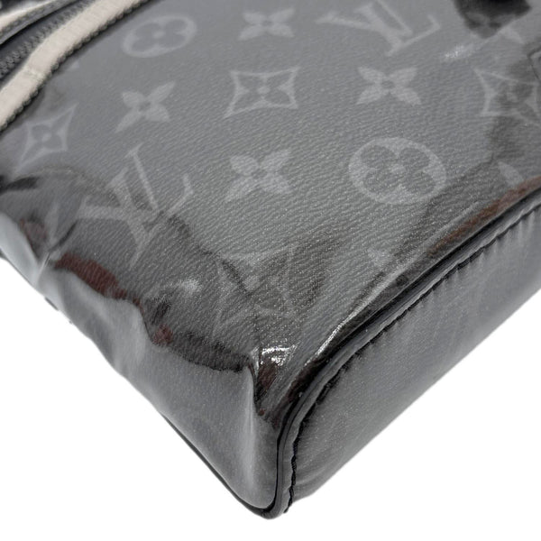 LOUIS VUITTON Messenger PM Monogram Eclipse Glaze Canvas Crossbody Bag Black