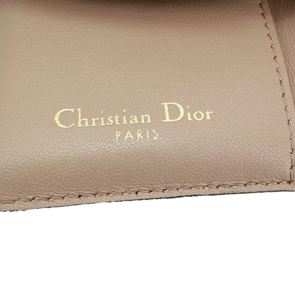 CHRISTIAN DIOR Saddle Lotus Leather Wallet Tan