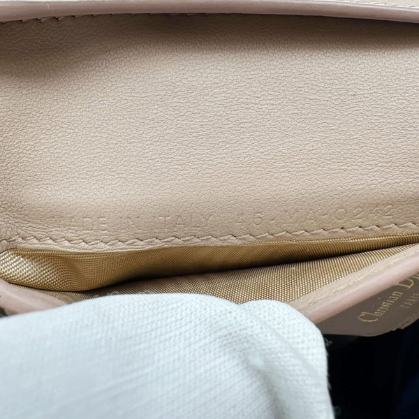 CHRISTIAN DIOR Saddle Lotus Leather Wallet Tan
