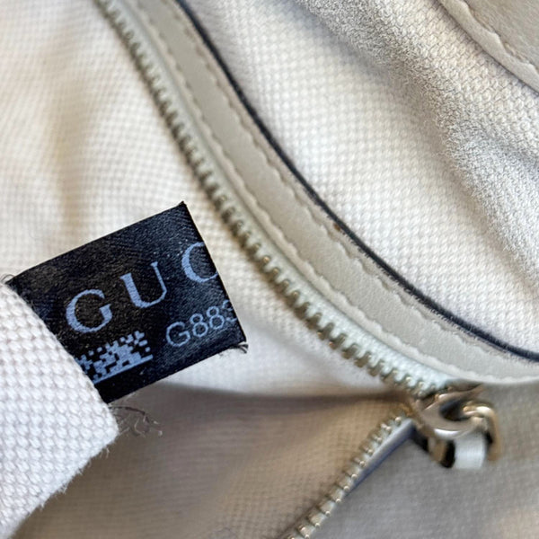 GUCCI Mayfair GG Calf Leather Tote Bag Cream 257062