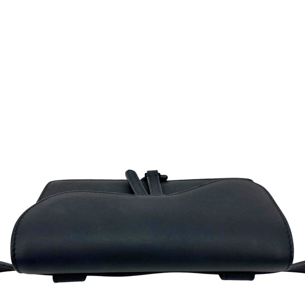 CHRISTIAN DIOR Saddle Ultra Matte Calfskin Leather Belt Pouch Black
