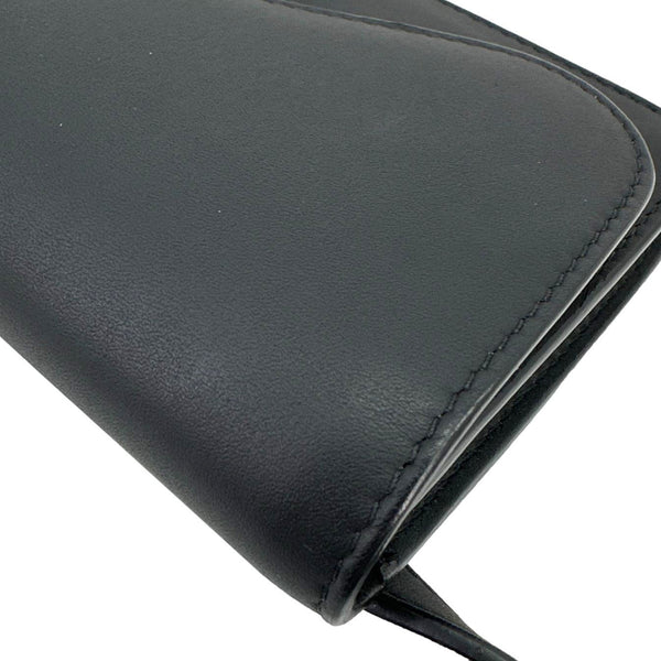 CHRISTIAN DIOR Saddle Ultra Matte Calfskin Leather Belt Pouch Black