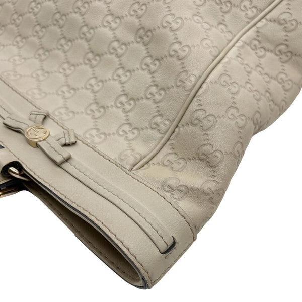 GUCCI Mayfair GG Calf Leather Tote Bag Cream 257062