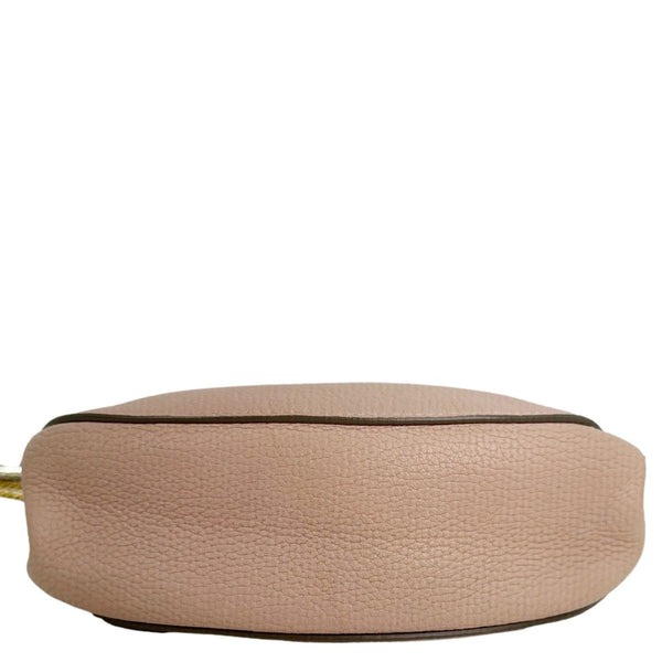 CHLOE Drew Pebbled Leather Shoulder Bag Pink