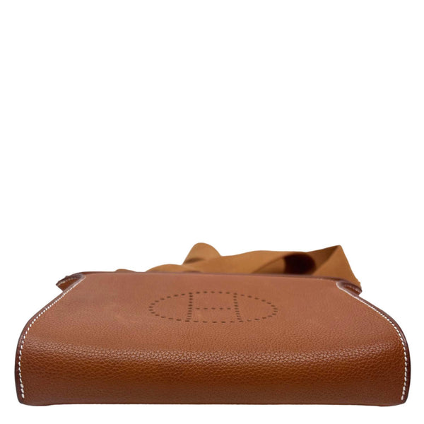 HERMES Videpoches Togo Calfskin Leather Crossbody Bag Gold