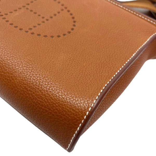 HERMES Videpoches Togo Calfskin Leather Crossbody Bag Gold