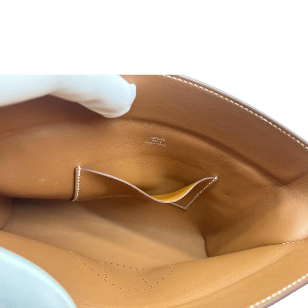 HERMES Videpoches Togo Calfskin Leather Crossbody Bag Gold