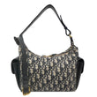 CHRISTIAN DIOR D-Dream Oblique Jacquard Crossbody Bag Navy Blue