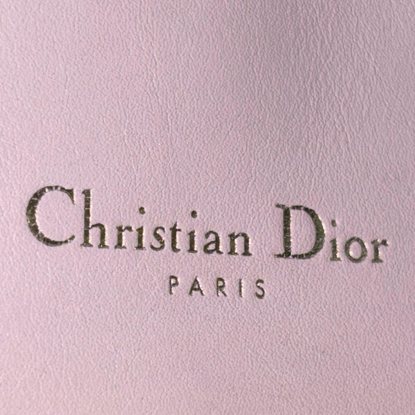 CHRISTIAN DIOR Be Dior Grained Calfskin Leather Shoulder Bag Red
