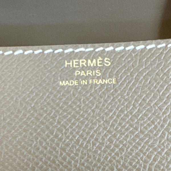 HERMES Della Cavalleria Mini Epsom Leather Shoulder Bag Etoupe