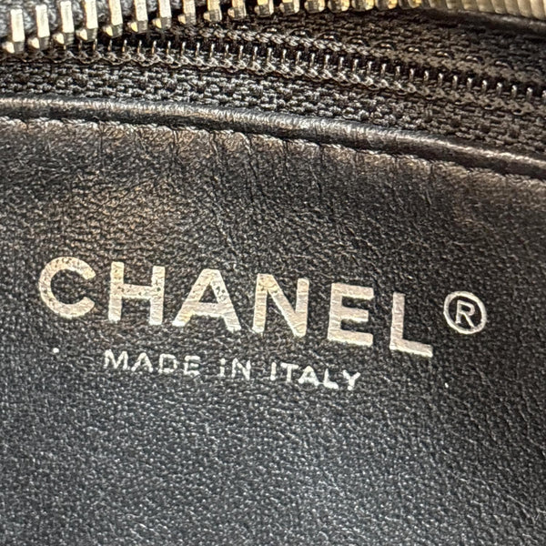 CHANEL CC Crown Quilted Lambskin Leather Tote Bag Black