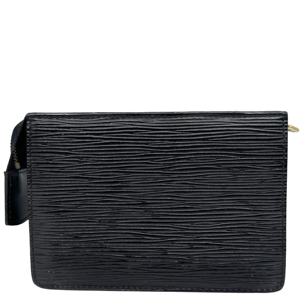 LOUIS VUITTON Pochette Epi Leather Pouch Black