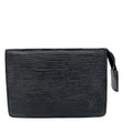LOUIS VUITTON Pochette Epi Leather Pouch Black