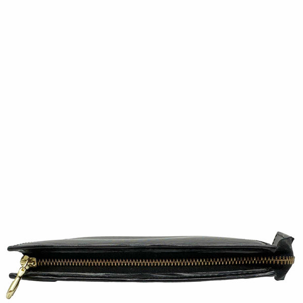 LOUIS VUITTON Pochette Epi Leather Pouch Black