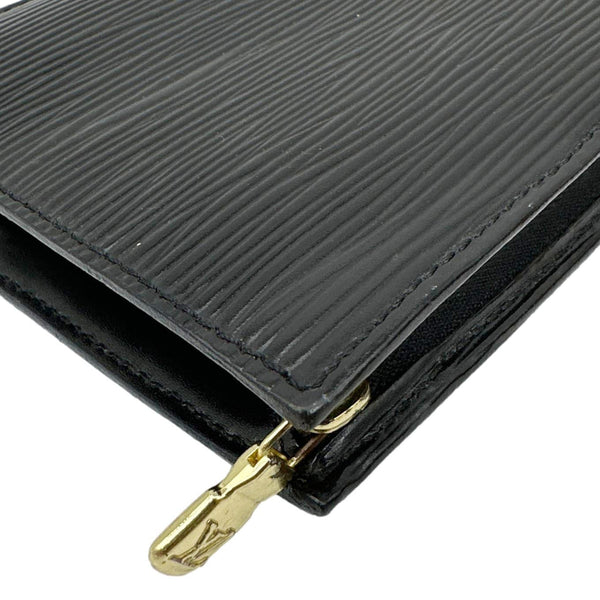 LOUIS VUITTON Pochette Epi Leather Pouch Black