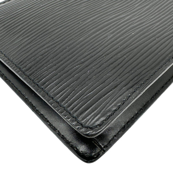 LOUIS VUITTON Pochette Epi Leather Pouch Black