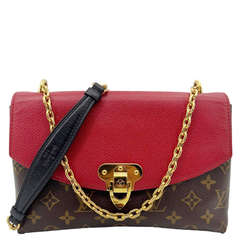 LOUIS VUITTON Saint Placide Monogram Canvas Crossbody Bag Cerise